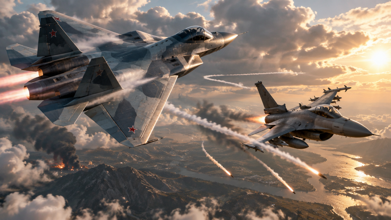 Rostec compares Russian Su-35S and Su-57 with US F-16s